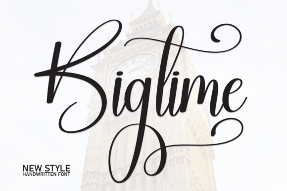 Bigtime: Elevate Your Projects with Elegant Handwritten Style