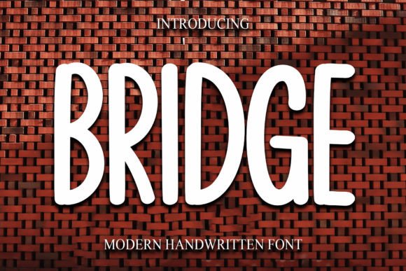 Discovering Bridge: The Handwritten Font Blending Elegance with Modern Design
