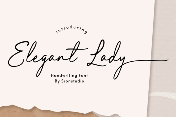 Elegant Lady: A Script Font for Wedding Design