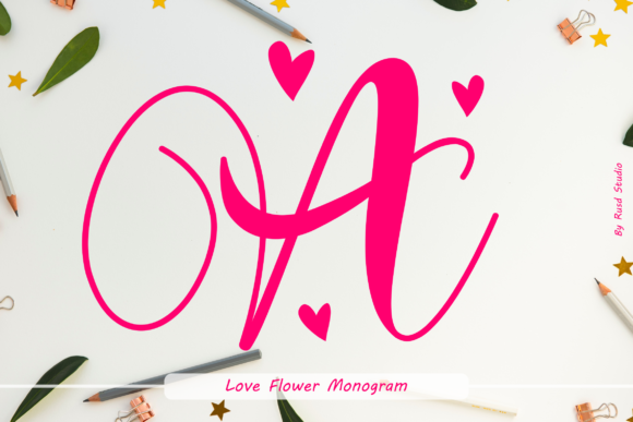 Evaluating Love Flower Monogram for Elegant Design Projects