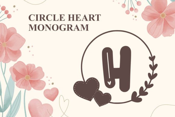Monogram Circle Heart: Elevating Modern Design with Timeless Elegance