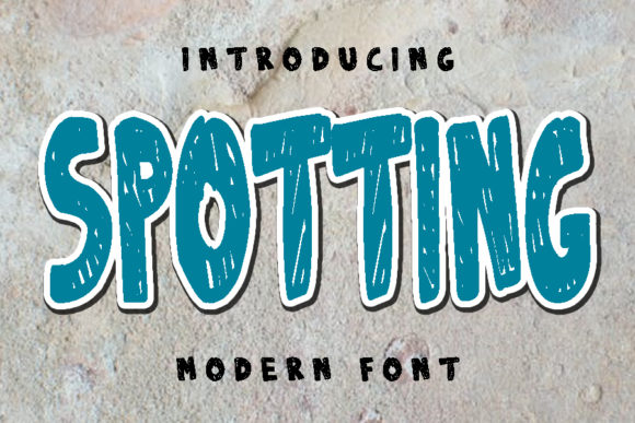 Spotting: A Whimsical Display Font for Creative Projects