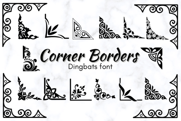 Unlocking the Potential of Corner Borders: A Guide to the Sketched Dingbats Font